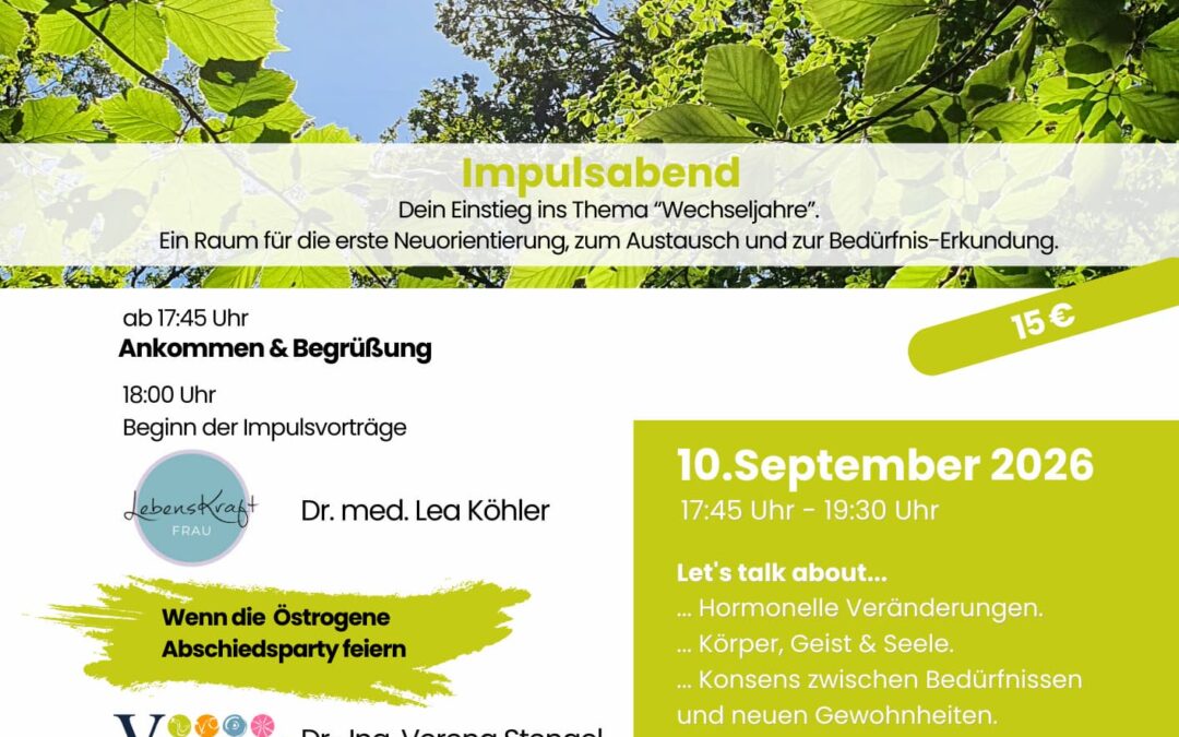 10.9 | Impulsabend zum Thema ‚Wechseljahre‘